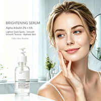 Sérum éclaircissant et illuminateur pour le visage à l'alpha-arbutine 2 %, acide hyaluronique et niacinamide, léger, soin de la peau, marque privée OEM