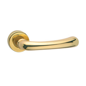 Blister 1/2 Maniglia in Ottone Lucido per Porte Blindate Destra - Product Image 1