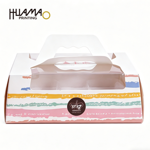 OEM Sturdy Paper Bakery <b>Box</b> With Built-In Liner For <b>Cake</b> Bread Pastries Desserts Takeaway <b>Gift</b> <b>Box</b> Custom design food <b>box</b> - Product Image 3