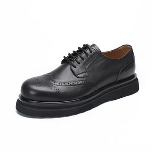 Zapatos Formales de Cuero Premium para Hombre, Parte Superior de Cuero Vacuno de Grano Completo, Aspecto Elegante para Oficina Ejecutiva, Zapatos Formales para Hombre - Product Image 1