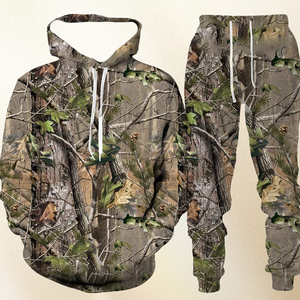 Sudadera con capucha con estampado 3D de animales de caza de camuflaje, chándal para hombre, conjunto de 2 piezas, ropa deportiva para hombre y mujer, traje Unisex 2025 - Product Image 3