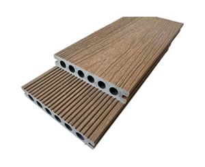 Vendita calda cina esterno esterno impermeabile superficie scanalata WPC Decking composito pavimento in plastica - Product Image 2