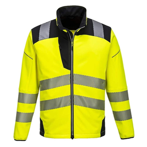 Veste de travail pour hommes, vêtements de construction respirants, sweat à capuche en polaire de sécurité réfléchissante, haute visibilité ANSI classe 1 imperméable, vente en gros - Product Image 6