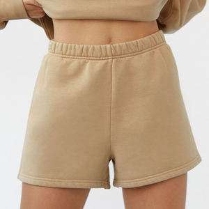 Moda al por mayor personalizado suave señora deportes cortos de alta calidad de algodón polar logotipo con Color deportes pantalones cortos de las mujeres pantalones cortos - Product Image 2