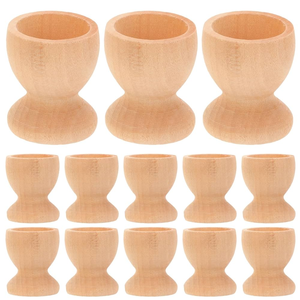 Proveedor al por mayor Soporte de madera para huevos Juego de tazas de madera hechas a mano de calidad superior para venta al por mayor - Product Image 2