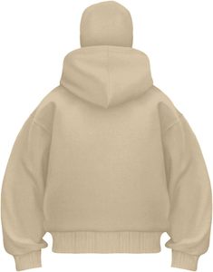 Cagoule à capuche chaude en polaire avec fermeture éclair Veste d'hiver avec fermeture éclair complète Masque facial avec logo personnalisé disponible - Product Image 2
