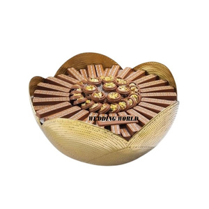Decorative Metal <b>Chocolate</b> Bowl Gold Finished Designer Sweet Bowl Premium Quality <b>Fancy</b> <b>Chocolate</b> bowl - Product Image 3