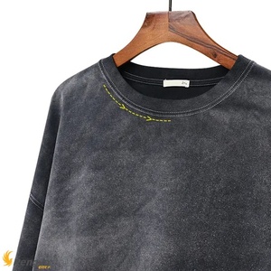 <b>Mens</b> T Shirts Oversize Customized Logo Vintage Acid Heavy Cotton Heavyweight Drop Shoulder Washed <b>Men</b> <b>TShirts</b> - Product Image 6