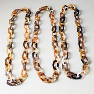 Joyería de cuerno de búfalo para mujer, collar de joyería de moda, collar de cuerno de buey de búfalo y vaca, joyería para mujer, Ágata - Product Image 2