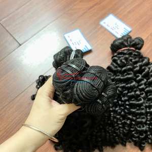 Extensiones de cabello de trama doble de alta calidad, máquina de cabello rizado de vapor, trama de cabello humano vietnamita - Product Image 6