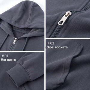 Best Selling Men's Custom Embroidered Breathable Pocket <b>Fleece</b> <b>Hoodies</b> Solid Color Plus Size Winter Hot Sale - Product Image 6