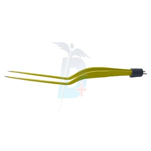 Fórceps de bayoneta bipolar laparoscópica-Amarillo-Reutilizable-Dynaintl (Para cirugía laparoscópica) - Product Image 2