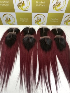 Haute Couleur Fermeture Trame Vietnamien Remy Cheveux Humains Extensions En Vrac 100% Soyeux Droite Doux Lisse Brillant Double Dessiné Meilleur Prix - Product Image 4