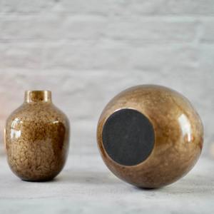 Jarrón de metal dorado con diseño de maceta elegante con acabado brillante, perfecto para decoración del hogar, centro de mesa y exhibición de arreglos florales - Product Image 6