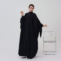 Vêtements islamiques de haute qualité pour l'Aïd, robe longue pour femmes musulmanes, khimar papillon, abaya, cardigan, style kaftan Dubaï, grande taille