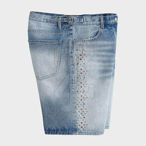 Shorts d'été pour hommes à la mode urbaine très demandés, avec strass, design brillant, confortables et décontractés - Product Image 5