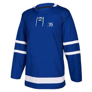 Maillot de hockey sur glace à col rond pour jeunes et adultes, ajustement confortable pour l'entraînement et les matchs compétitifs, haut de hockey à col rond haute performance - Product Image 1