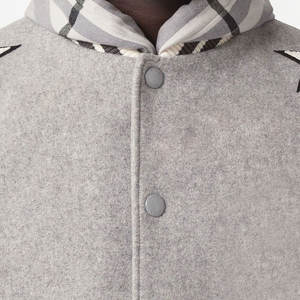 Veste universitaire à manches en cuir personnalisée pour hommes Prix d'usine Veste universitaire à manches en cuir légères pour hommes - Product Image 4