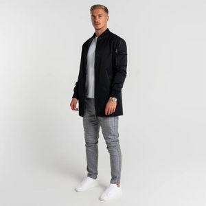 Pantalon anti-rides pour homme Pantalon à carreaux gris polyvalent teint uni-Coupe confortable et design intemporel pour toute occasion - Product Image 1