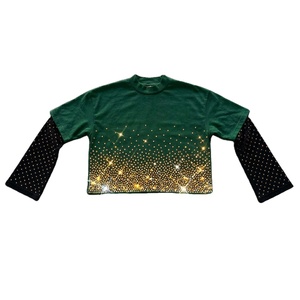 Sweat-shirt surdimensionné avec strass, sweat-shirt brodé, sweat-shirt à capuche avec fermeture éclair et design graphique pour hommes, femmes, unisexe - Product Image 1