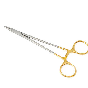 Pince porte-aiguille Debakey pince à suture chirurgicale demi-or droite pince à suture chirurgicale en acier inoxydable pince de salle d'opération chirurgicale - Product Image 1