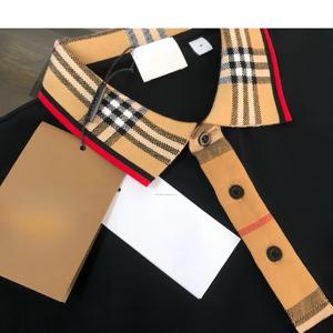 2025 Logo BUR moda negocios 100% algodón Polo camiseta para hombres Vintage Slim Berry Casual estampado Golf Polo camisa para deportes - Product Image 1