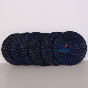 Mantel de mesa de ratán tejido personalizado, mantel individual hecho a mano sostenible, ideal para embalaje de regalo, decoración de resorts y eventos - Product Image 1