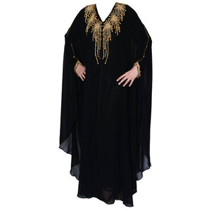 Por encargo Eid Ramadán vestido largo árabe Abaya venta al por mayor islámico mujeres Abayas para las señoras más tamaño árabe islámico ropa - Product Image 2