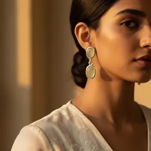 ต่างหูเงินแท้ 925 ประดับมุกสำหรับผู้หญิง ของขวัญ - Product Image 2