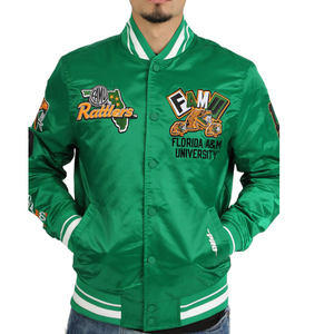 Chaqueta Bomber Varsity de Satén para Hombre, Chaqueta Personalizada con Bordado, Chaqueta de Béisbol Universitaria, Ropa de Moda Urbana de Invierno - Product Image 1