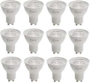 LEVIN Pack 12 Bombillas LED GU10 6W 4000K Blanco Cálido No Regulable CRI 80 Sin Parpadeo para Uso Residencial Garantía de 2 Años Disponible - Product Image 3