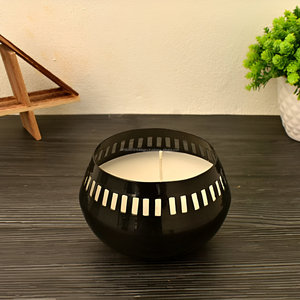 Wholesale Customized Black Jar candle For Home Christmas Decor From India - Product Image 4