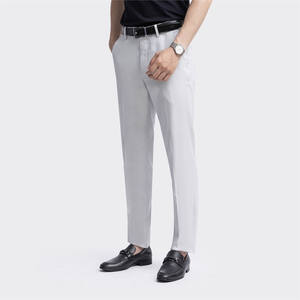 กางเกงผู้ชายผ้าฝ้ายระบายอากาศสบายกางเกงธุรกิจบางแบบลำลอง - Product Image 2