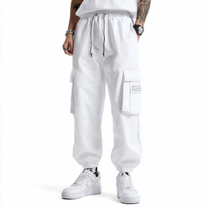 500 GSM Fleece Sweatpants <b>Men's</b> Winter Streetwear Jogging Cargo Jogger <b>Trouser</b> Pajama White Fleece Cargo Sweat Pants Ladies - Product Image 1