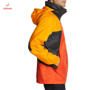 Veste coupe-vent en toile à capuche confortable avec logo frontal, couleur personnalisée et vêtements d'extérieur d'hiver de haute qualité - Product Image 3