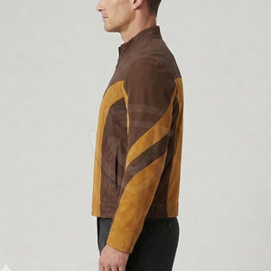 High Quality <b>Suede</b> <b>Leather</b> <b>Jacket</b> For Men With Premium Soft Finish Classic Styling Durable Construction And All Season - Product Image 5