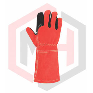 Gants de soudage de sécurité en cuir de vachette ProWeld 7 oz 16INCH texturés résistants à la déchirure personnalisables pour un usage industriel 2025 - Product Image 5