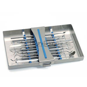 Kit de herramientas restauradoras de relleno compuesto Dental de acero inoxidable aprobado por la CE Manual incluye Kit restaurador de dientes - Product Image 1