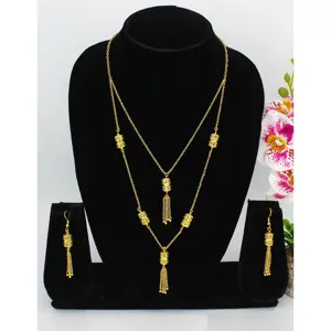 Chain Necklaces For Women dubai 24K gold plated chains necklace indian jewelry Gold Plated Stainless Steel Fashion Jewellery Nec