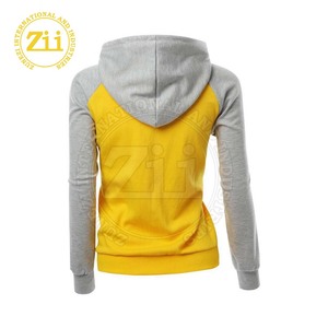 Women's Casual Long Sleeve Hoodies Quick Dry Cotton Polyester with Hooded Collar Plain Dyed for Winter Wholesale on Sale - Product Image 3
