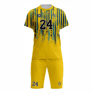 ชุดฟุตบอลคุณภาพสูง ชุดฟุตบอลแบบซับลิเมชั่นเต็มตัว พร้อมออกแบบและโลโก้ตามสั่ง เสื้อฟุตบอล ชุดกีฬาฟุตบอล - Product Image 1