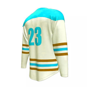 Maillot de hockey sur glace personnalisé de haute qualité, respirant, à séchage rapide, en gros, pour hommes, sublimation, maillot de hockey sur glace lavé - Product Image 5