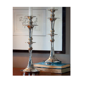 Bougeoir en aluminium de la meilleure qualité de nickel avec la finition polie par miroir - Product Image 1