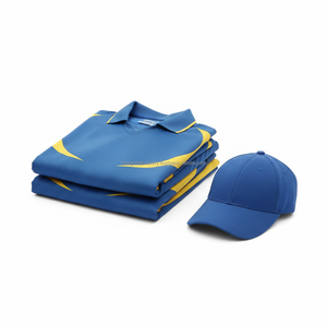 ชุดยูนิฟอร์มคริกเก็ตแบบซับลิเมชั่นสีน้ำเงินและสีเหลืองแบบกำหนดเอง – ผู้ผลิตชุดทีมชายแบบแห้งเร็ว - Product Image 6