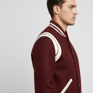 Wholesale Private Label High Quality Eco-Friendly Plus Size OEM <b>Winter</b> College Fashion Varsity Jacket Custom Unisex Vintage - Product Image 5
