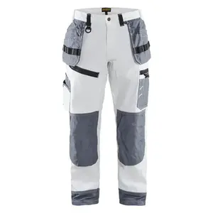 Pantalones de Trabajo Unisex de Alta Calidad Kosmo Exports, Color Blanco, de Algodón, con Múltiples Bolsillos de Seguridad, ANSI Clase 1, con Luz LED Intermitente y Logotipo Personalizado - Product Image 5