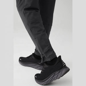 Pantalones Deportivos Personalizados de Alto Rendimiento, Transpirables, Elásticos, de Corte Regular, con Cintura Elástica, Lisos, de Poliéster y Elastano, para Hombre - Product Image 3