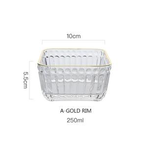 Bol décoratif en verre design avec plateau en bois élégant Centre de table élégant pour la maison, la cuisine, la salle à manger et le salon - Product Image 6