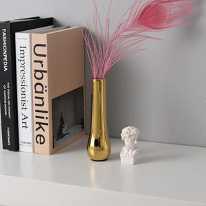 แจกันดอกไม้สีทองส่งตรงจากโรงงานขนาด10นิ้ว - Product Image 2