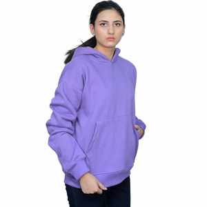 Nessun dazio di importazione Pullover di cotone americano lavanda felpa con cappuccio da donna in morbido pile personalizzabile Streetwear caldo Casual felpa USA